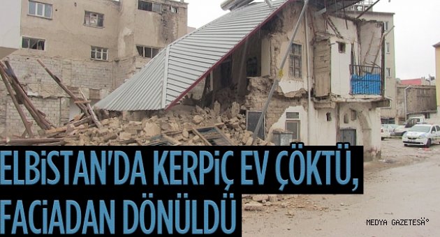 Kahramanmaraş�ın Elbistan ilçesinde fırtına ve yağmur nedeniyle iki