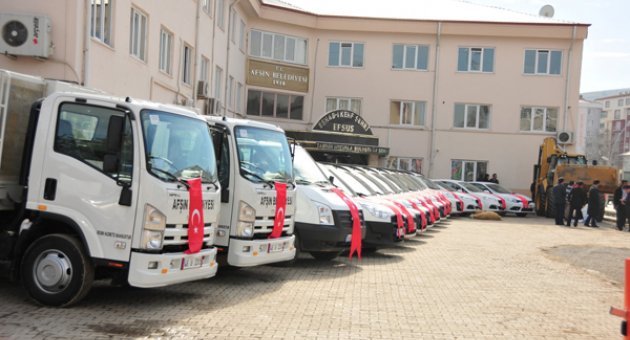 19 YENİ ARAÇ AFŞİN’E HİZMET VERECEK