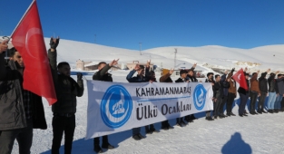 Kahramanmaraş Ülkü Ocakları Sarıkamış Şehitleri için yürüdü