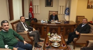 KİÜ REKTÖRÜ PROF. DR. SAMİ ÖZGÜL, İŞADAMI SAMİ KERVANCIOĞLU'NU KONUK ETTİ