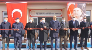 TÜRKOĞLU ADALET MESLEKİ EĞİTİM MERKEZİ TÖRENLE AÇILDI