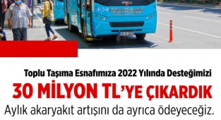 Büyükşehir’den Esnafa 30 Milyon TL Destek