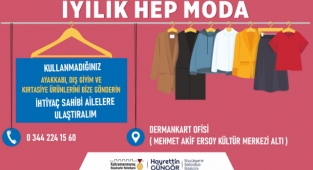 Büyükşehir’den “İyilik Hep Moda” Projesi