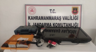 Elbistan’da testere hırsızları yakalandı