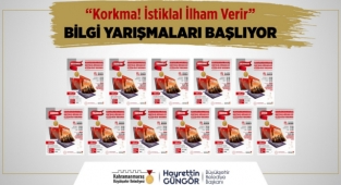 “Korkma! İstiklal İlham Verir” Bilgi Yarışmaları Başlıyor