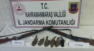 Nurhak’ta kaçak ardıç kuşu avcılarına ceza