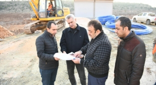 PAZARCIK İLÇESİ TİLKİLER MAHALLESİ İÇME SUYU ÇALIŞMALARI DEVAM EDİYOR