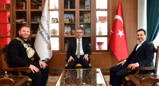 Başkan Güngör, Eroğlu ve Balaban’ı Ağırladı