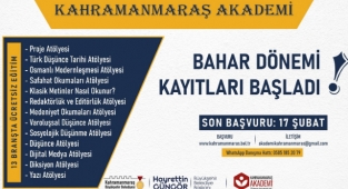 Kahramanmaraş Akademi Kayıtları Başladı