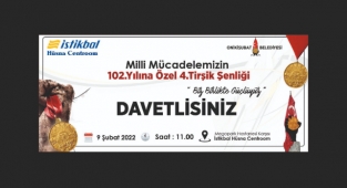 Kurtuluş Bayramına Özel Dördüncü Tirşik Şenliğine Davetlisiniz