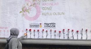 Kadınlar Gününde Şehir Karanfillerle Donatıldı