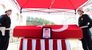 -ŞEHİT POLİS MEMURU SON YOLCULUĞUNA UĞURLANDI