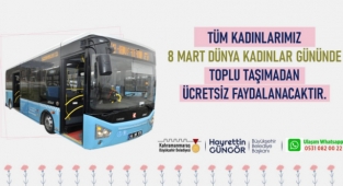 Toplu Taşıma Bugün Kadınlara Ücretsiz