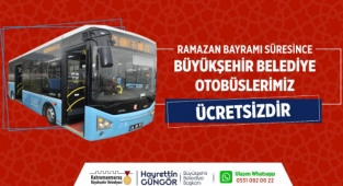 Bayramda Büyükşehir Otobüsleri Ücretsiz