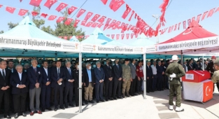 Kahramanmaraş şehidine son görev