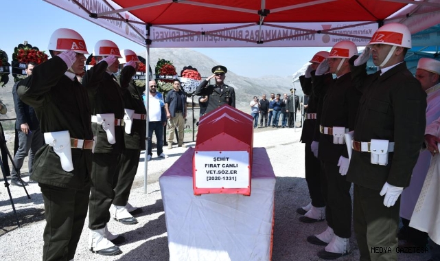 Kahramanmaraş şehidine son görev