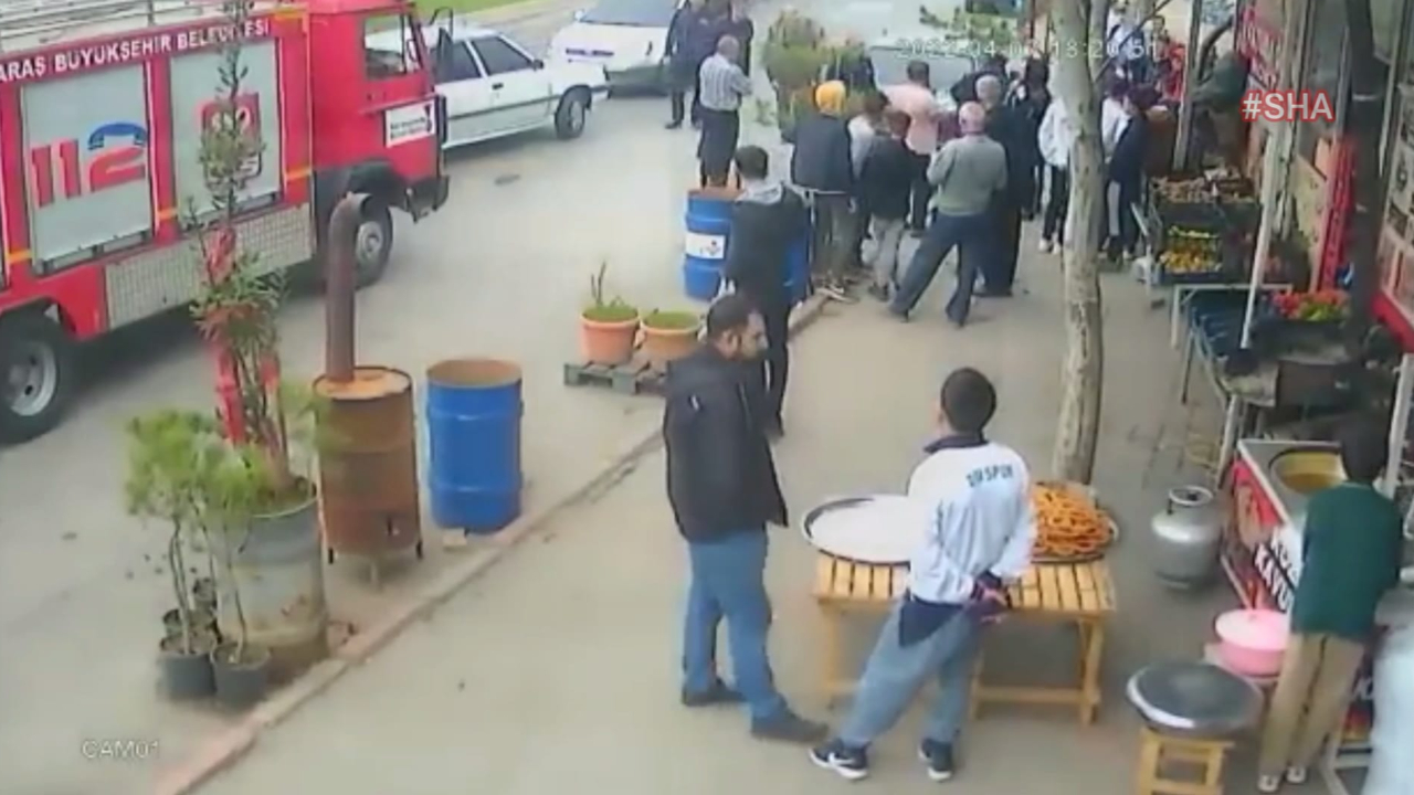 Kahramanmaraş’ta kaza anı kamerada