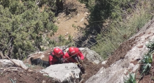 Kahramanmaraş’ta keçi kurtarma operasyonu