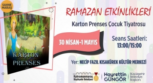 ‘Karton Prenses’ Minik İzleyicilerini Bekliyor