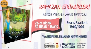 ‘Karton Prenses’ Minik Tiyatroseverlerle Buluşacak
