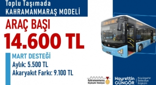 Toplu Taşımada Kahramanmaraş Modeli