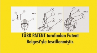 TÜRK PATENT tarafından Patent Belgesi’yle tescillenmiştir.