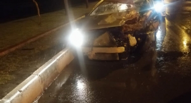 Kahramanmaraş’ta otomobil tıra arkadan çarptı: 1 yaralı