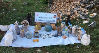 Kahramanmaraş’ta PKK’ya ait depo bulundu