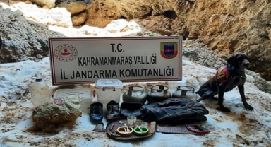 Kahramanmaraş’ta PKK’ya ait mağara imha edildi