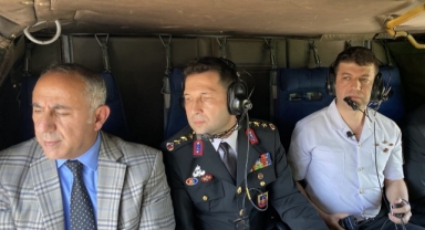 -Kahramanmaraş’ta trafik havadan denetlendi