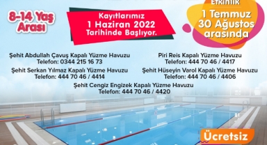 Onikişubat Belediyesi yaz yüzme kurslarına kayıtlar başlıyor