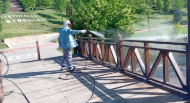 Park ve Mesire Alanlarında Bakım Onarım Çalışması