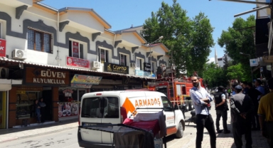 Pazarcık’ta kuyumcu atölyesinde yangın