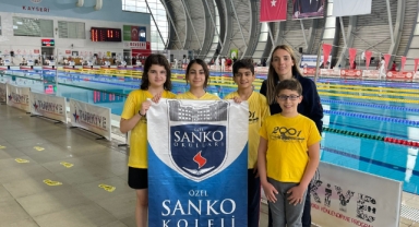 SANKO OKULLARI’NIN YÜZME BAŞARISI