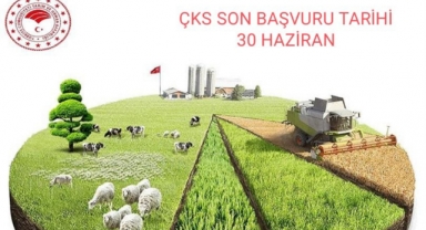 2022 üretim yılı Çiftçi Kayıt Sistemi (ÇKS) başvuruları 30 Haziran 2022 tarihinde sona erecek…
