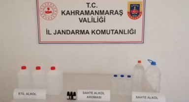 -Kahramanmaraş’ta evinde sahte alkol yapıyordu yakalandı