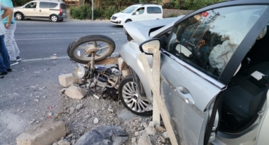 Kahramanmaraş’ta otomobille motosiklet çarpıştı: 2 ağır yaralı