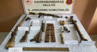 Kahramanmaraş’ta PKK’ya ait silah deposu bulundu