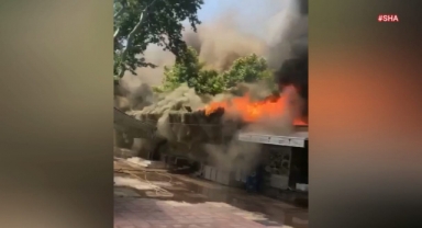 Kahramanmaraş’ta sosyal tesiste yandın