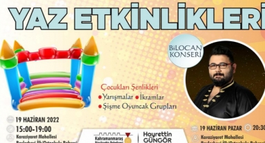 Kahramanmaraşlılar Yaz Etkinlikleriyle Müzik ve Eğlenceye Doyacak