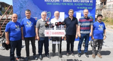 -KAZLIÇEŞME-SİRKECİ KENTSEL ULAŞIM VE REKREASYON ODAKLI DÖNÜŞÜM PROJESİ’NDE % 43 İLERLEME KAYDETTİK