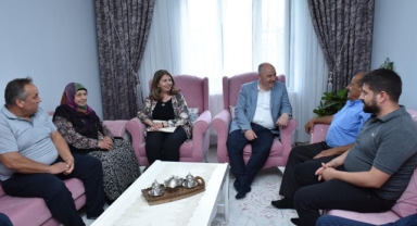 VALİ COŞKUN’DAN ŞEHİT AİLELERİMİZE VE GAZİLERİMİZE ZİYARET