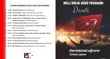 15 Temmuz Demokrasi ve Milli Birlik Günü Etkinliklerine Davet