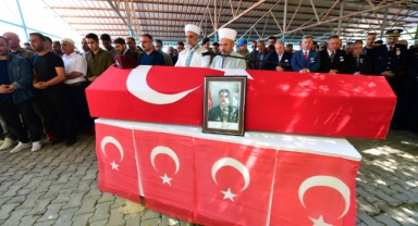 Kahramanmaraş şehidine son görev