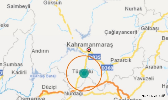Türkoğlu’nda korkutan deprem
