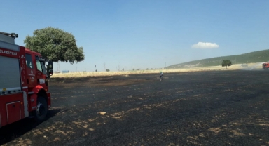 Anız yangınında hayatını kaybetti