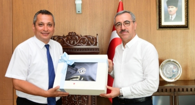 Başkan Güngör Kaymakam Okatan’ı Ağırladı