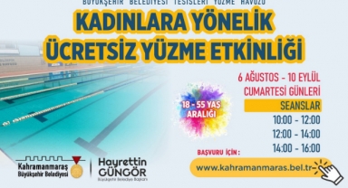 Büyükşehir’den Kadınlar İçin Ücretsiz Yüzme Etkinliği