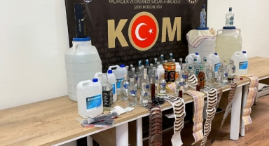 -Kahramanmaraş’ta evinde sahte içki üretiyordu yakalandı