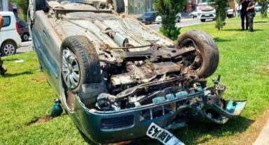 Kahramanmaraş’ta otomobil takla attı: 1 yaralı